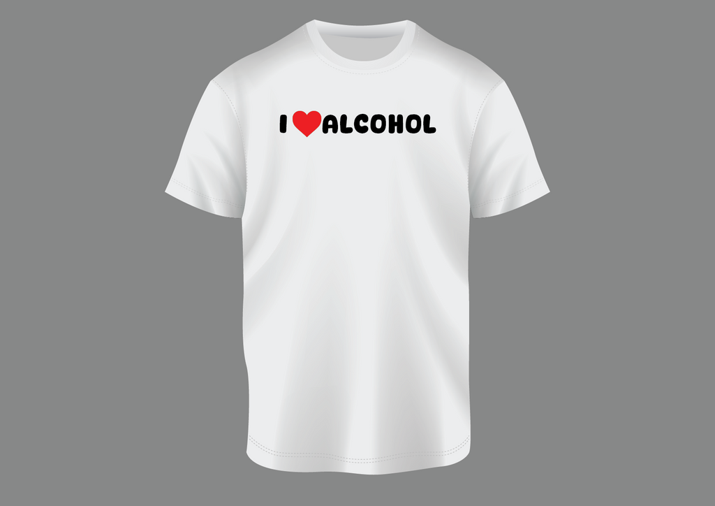 Obožujem alkohol, ženska majica