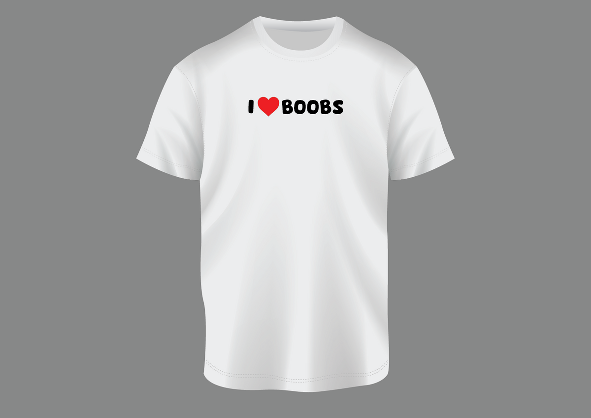 I love boobs, Men's T-shirt