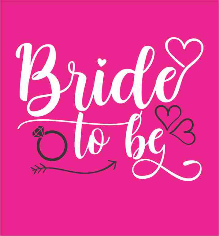 Bride To Be Srčki In Bodoča Gospa