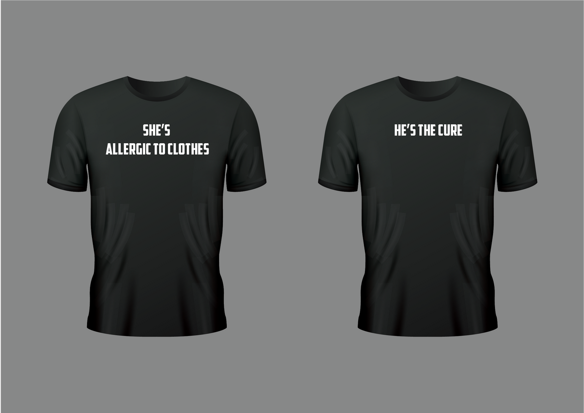 Allergic to clothes, Unisex T-shirts