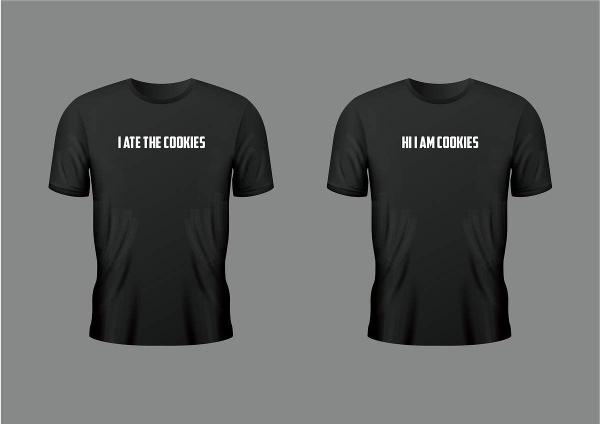 I ate cookies, Unisex T-shirts