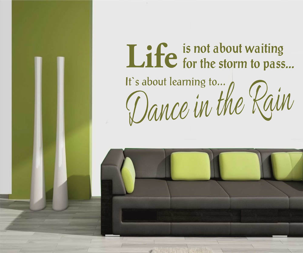 Life is not about waiting…