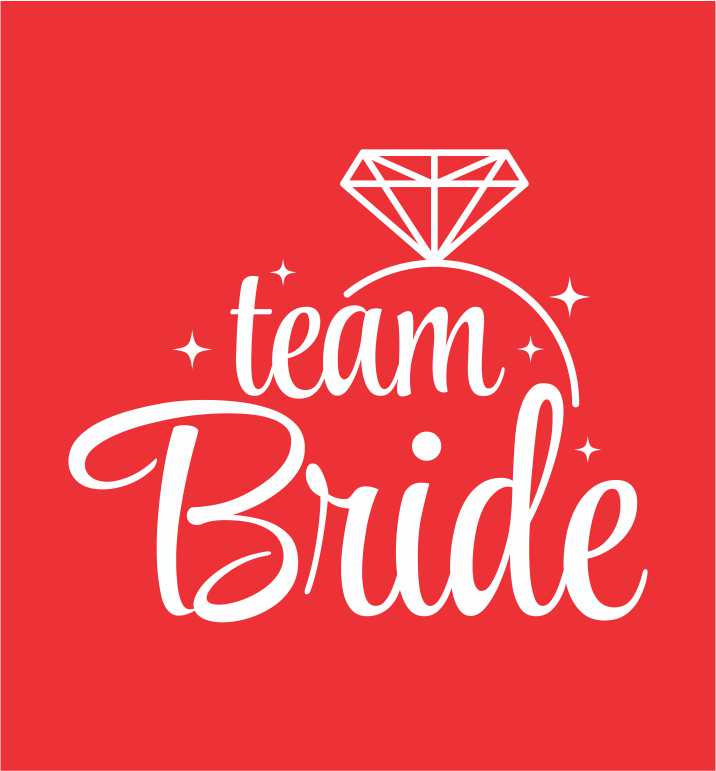 Team Bride - Enobarven tisk