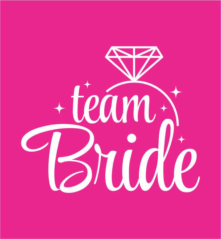 Team Bride - Enobarven tisk