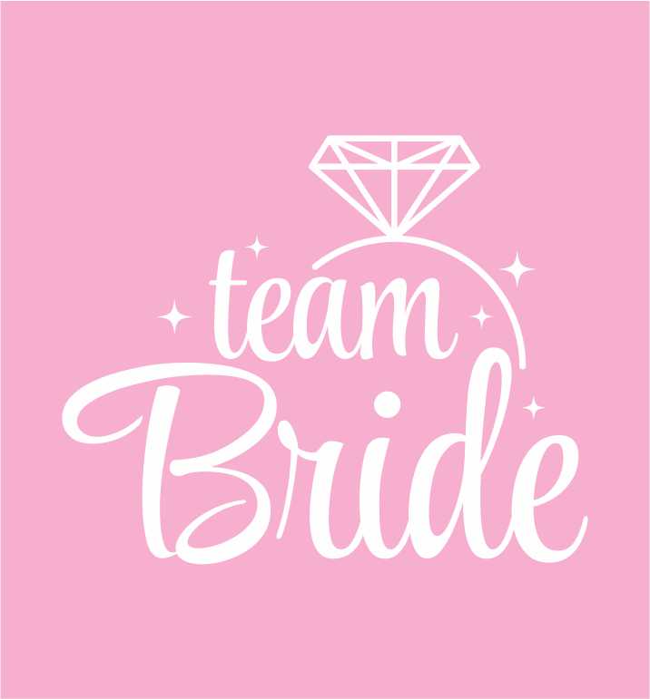 Team Bride - Enobarven tisk